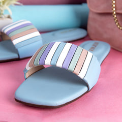 Multicolor Stripes Casual Flat DW-14