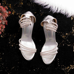 Silver Crystal High Heel Luxury Women Shoe DW-05