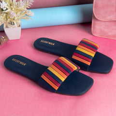 Multicolor Stripes Casual Flat DW-14