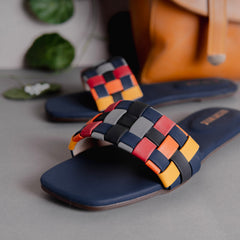 Multicolor Checked Casual Flat DW-15