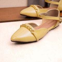 Golden Loop Flat Pump Shoe Beige DW-01