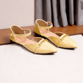 Golden Loop Flat Pump Shoe Beige DW-01