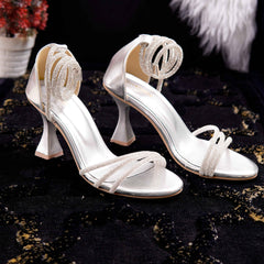 Silver Crystal High Heel Luxury Women Shoe DW-05