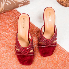 Lavish Transparent Crystal Heels DW-12