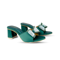 Vionna Pearl Bow Heel Slipper DW-18