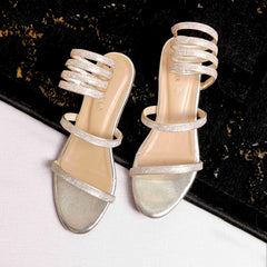 Fashionable Crystal Ring Flat Women Bridal Footwear DW-07